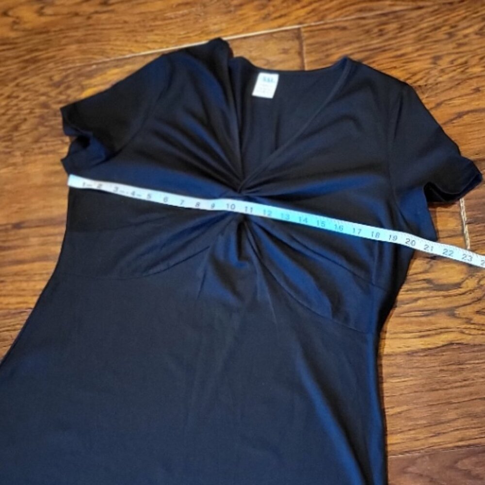 Little Black Dress V-Neck Twist Sz XXL Party Flirty Romantic - Picture 7 of 8